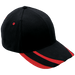 6 Panel Supporter Cap Black/Red / STD / Regular - Caps