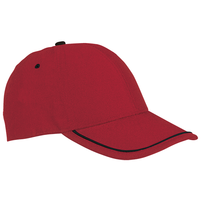 6 Panel Vibe Cap  Red/Black / STD / Last Buy - Caps