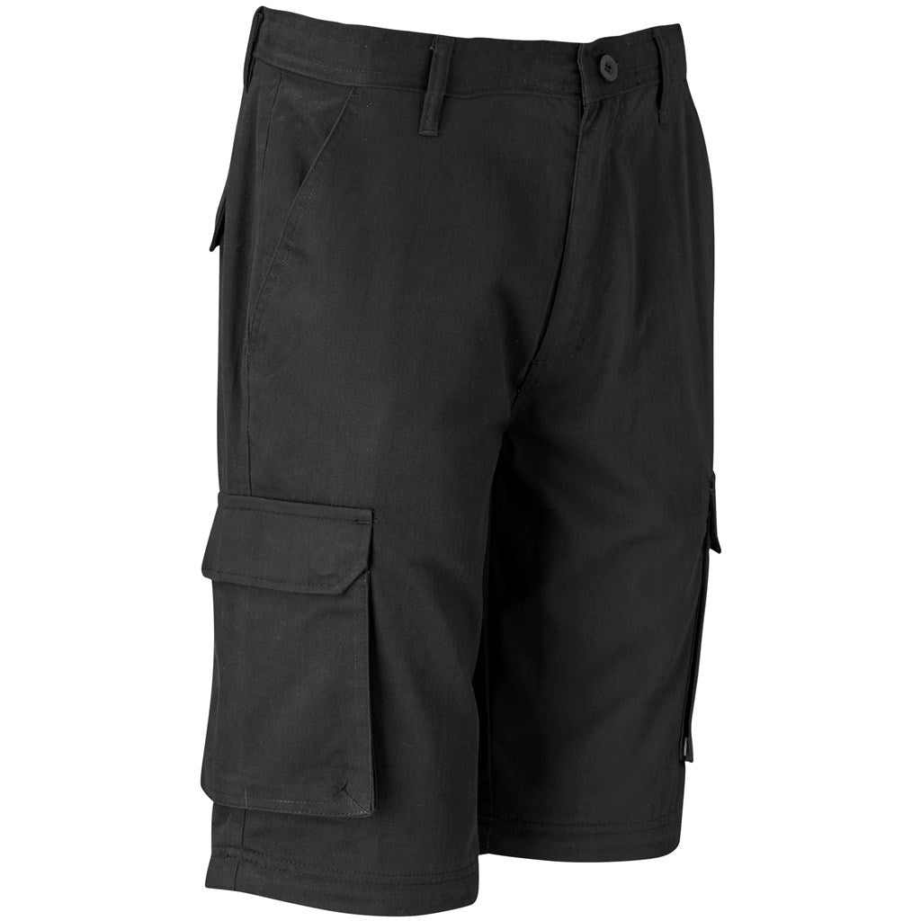 Mens Cargo Zip Off Pants  - Brown