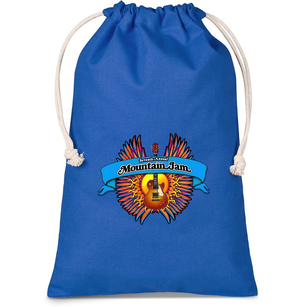 Allsorts Midi Cotton Drawstring Pouch - Purple