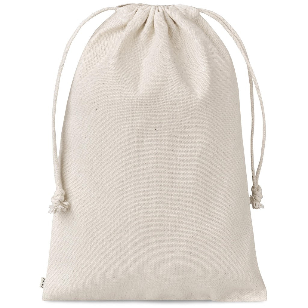 Chikara Maxi Cotton Drawstring Pouch