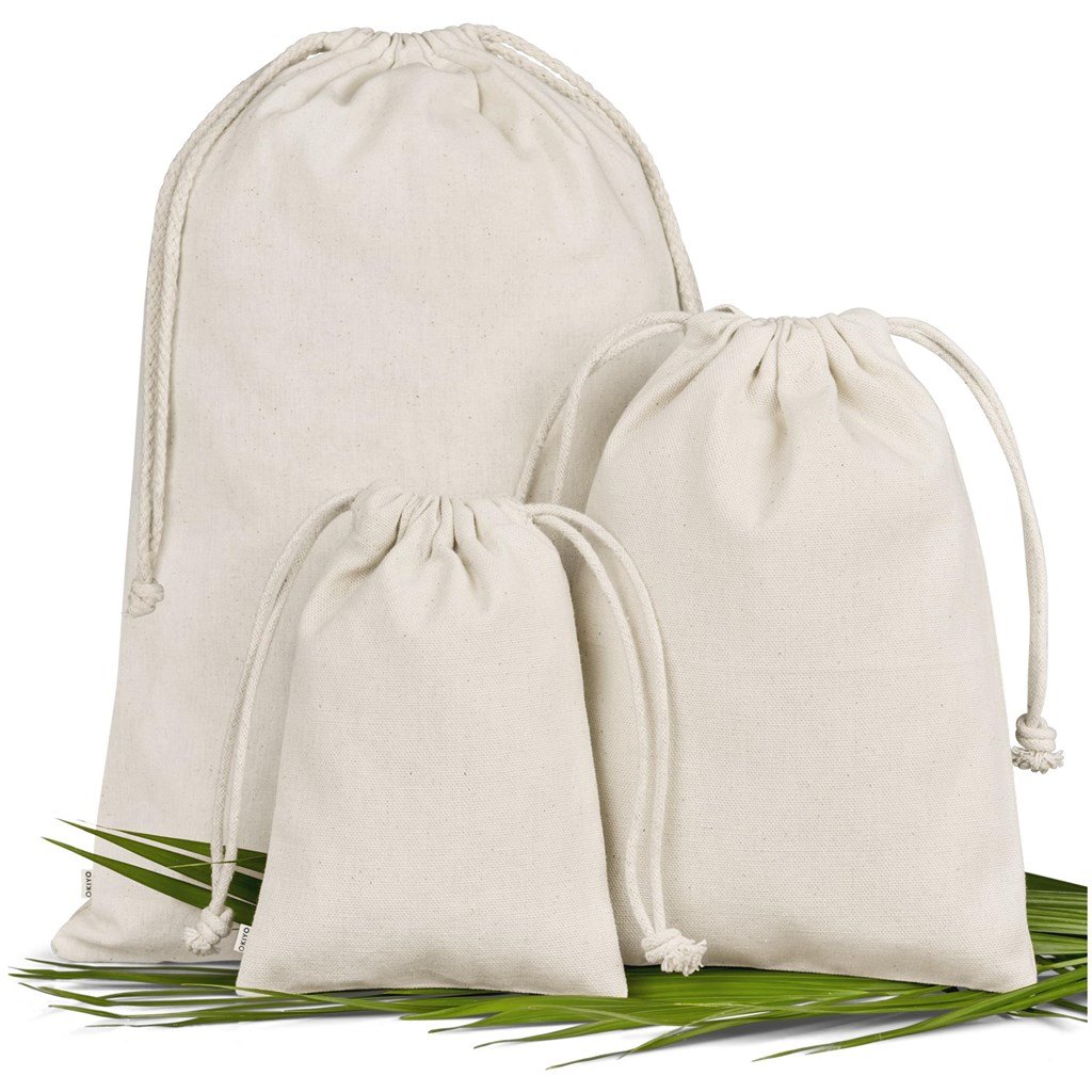 Chikara Maxi Cotton Drawstring Pouch