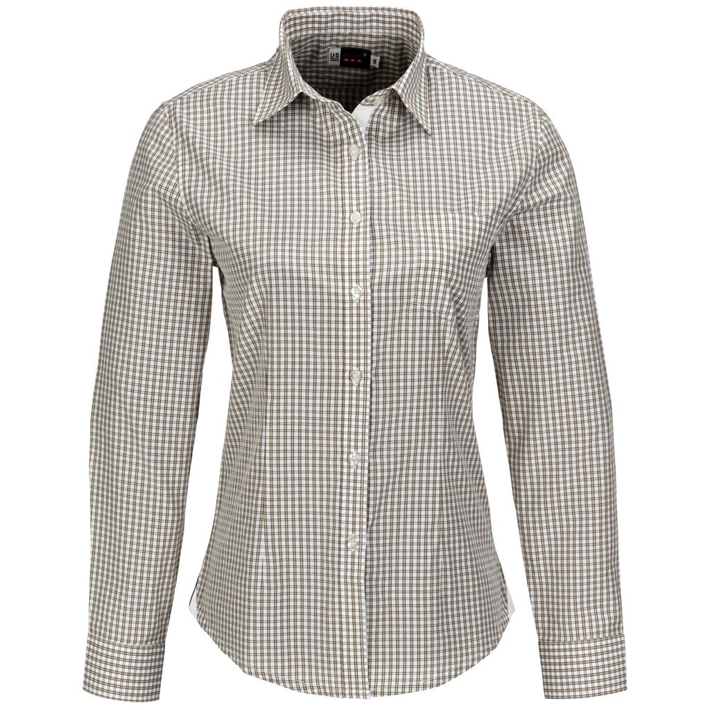 Ladies Long Sleeve Kenton Shirt - Navy