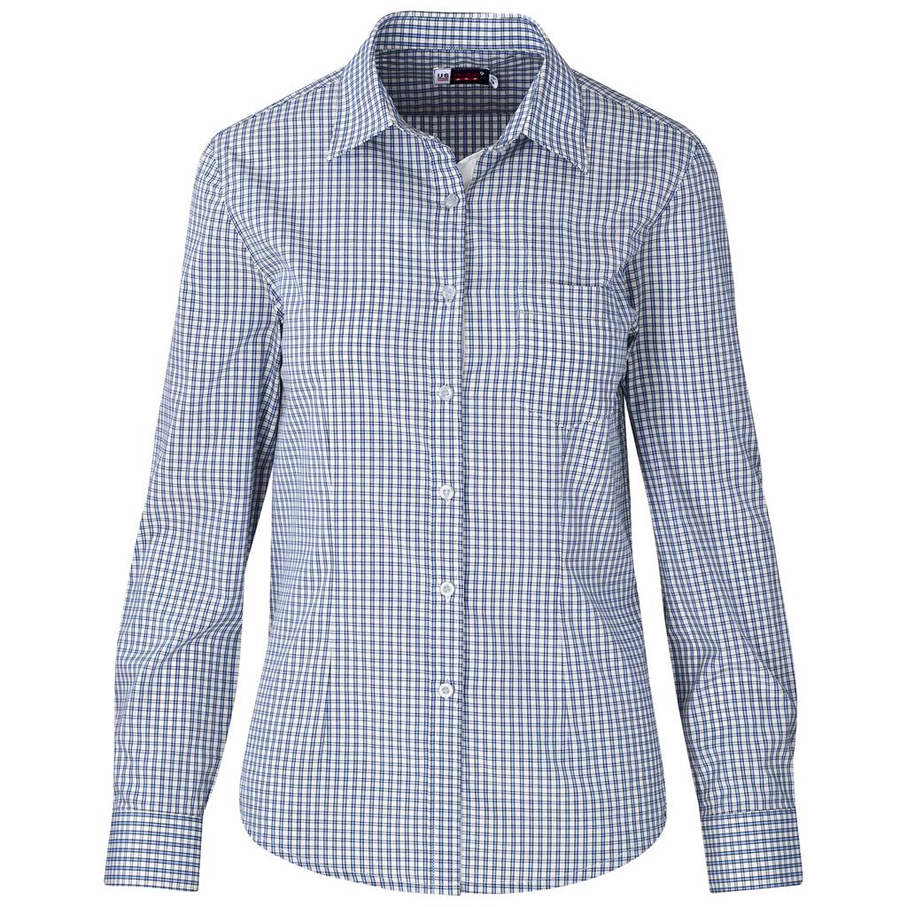 Ladies Long Sleeve Kenton Shirt - Navy