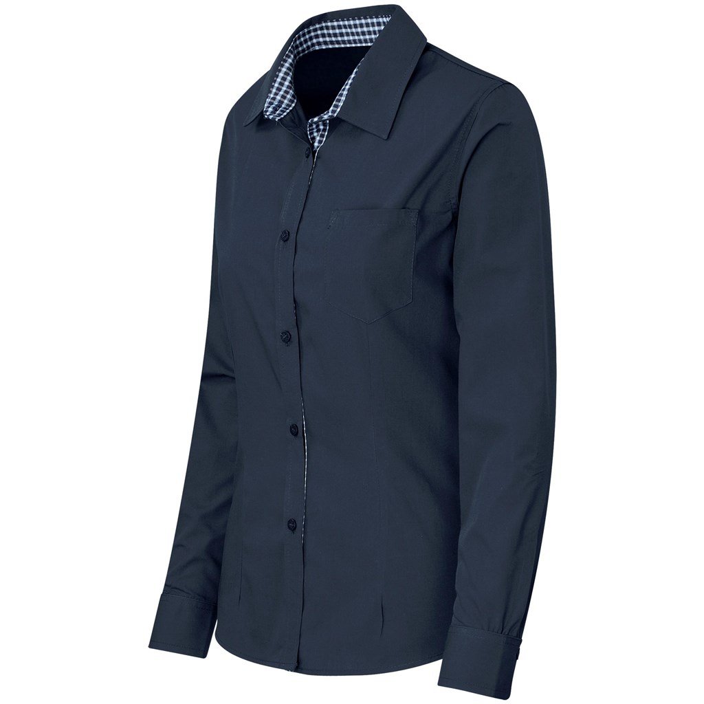 Ladies Long Sleeve Warrington Shirt - Black