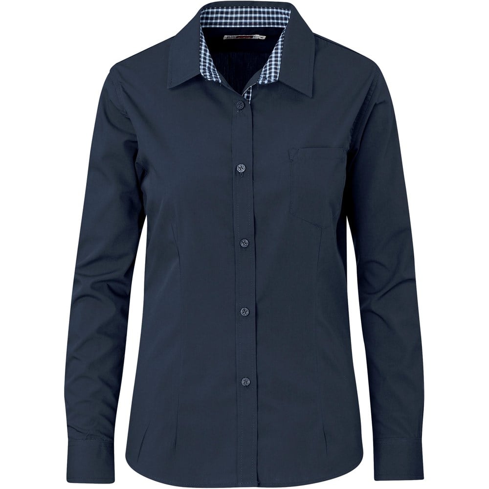 Ladies Long Sleeve Warrington Shirt - Black