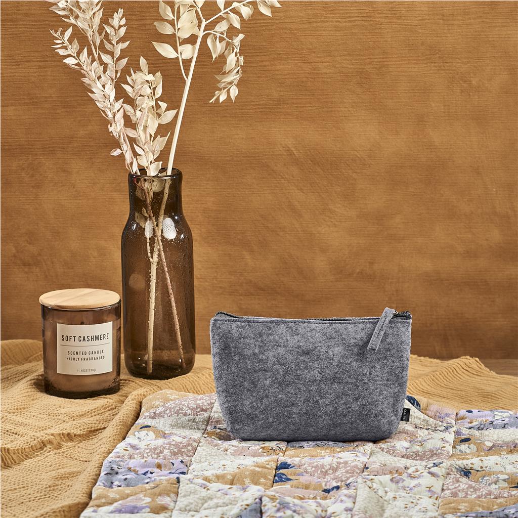 Kesho Recycled PET Felt Mini Cosmetic Bag