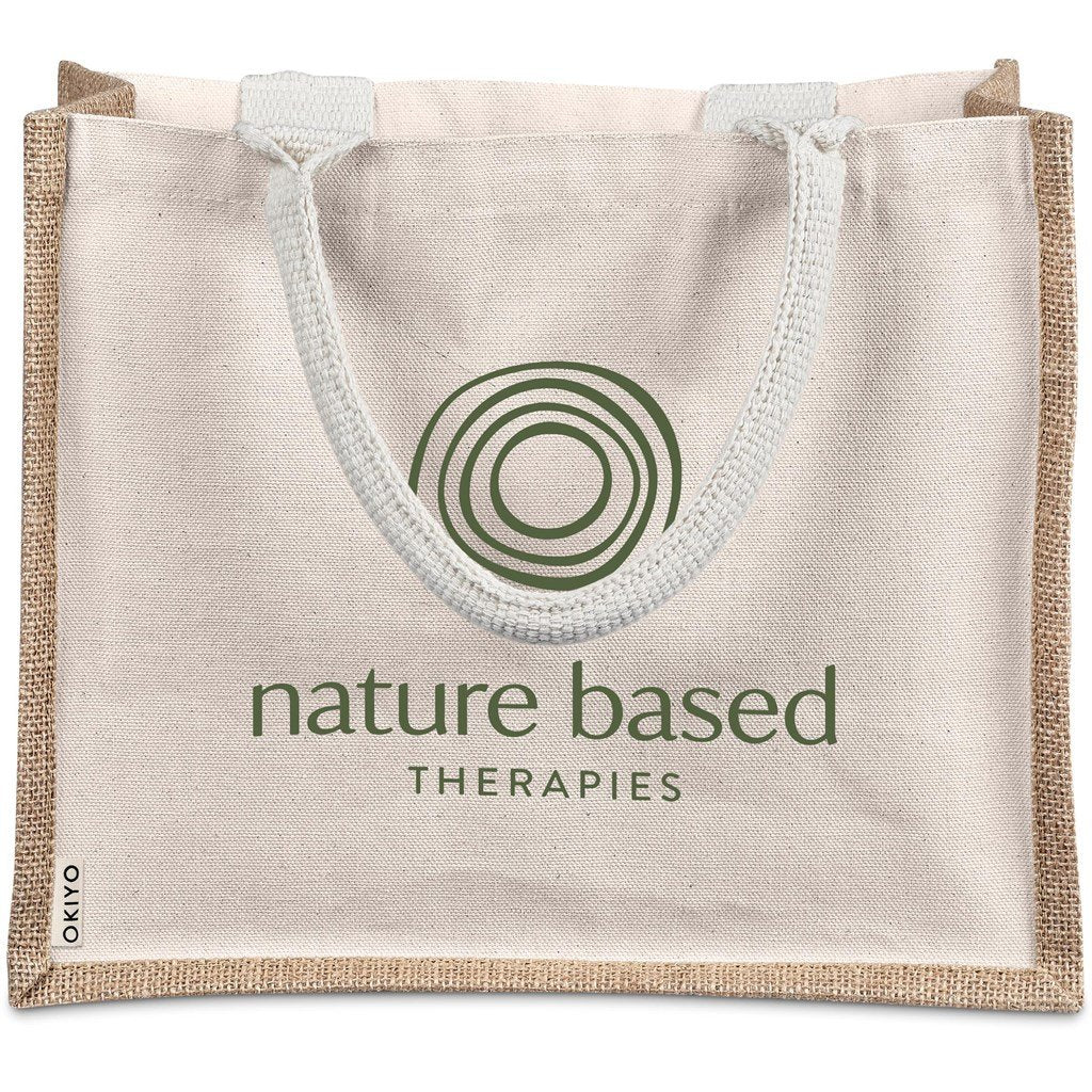 Chinsai Midi Jute & Cotton Tote