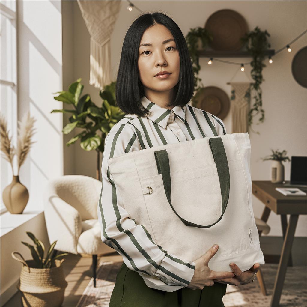 Tansu Recycled Canvas Conference Tote