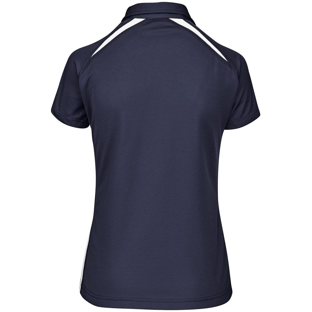 Ladies Splice Golf Shirt - Green Gold