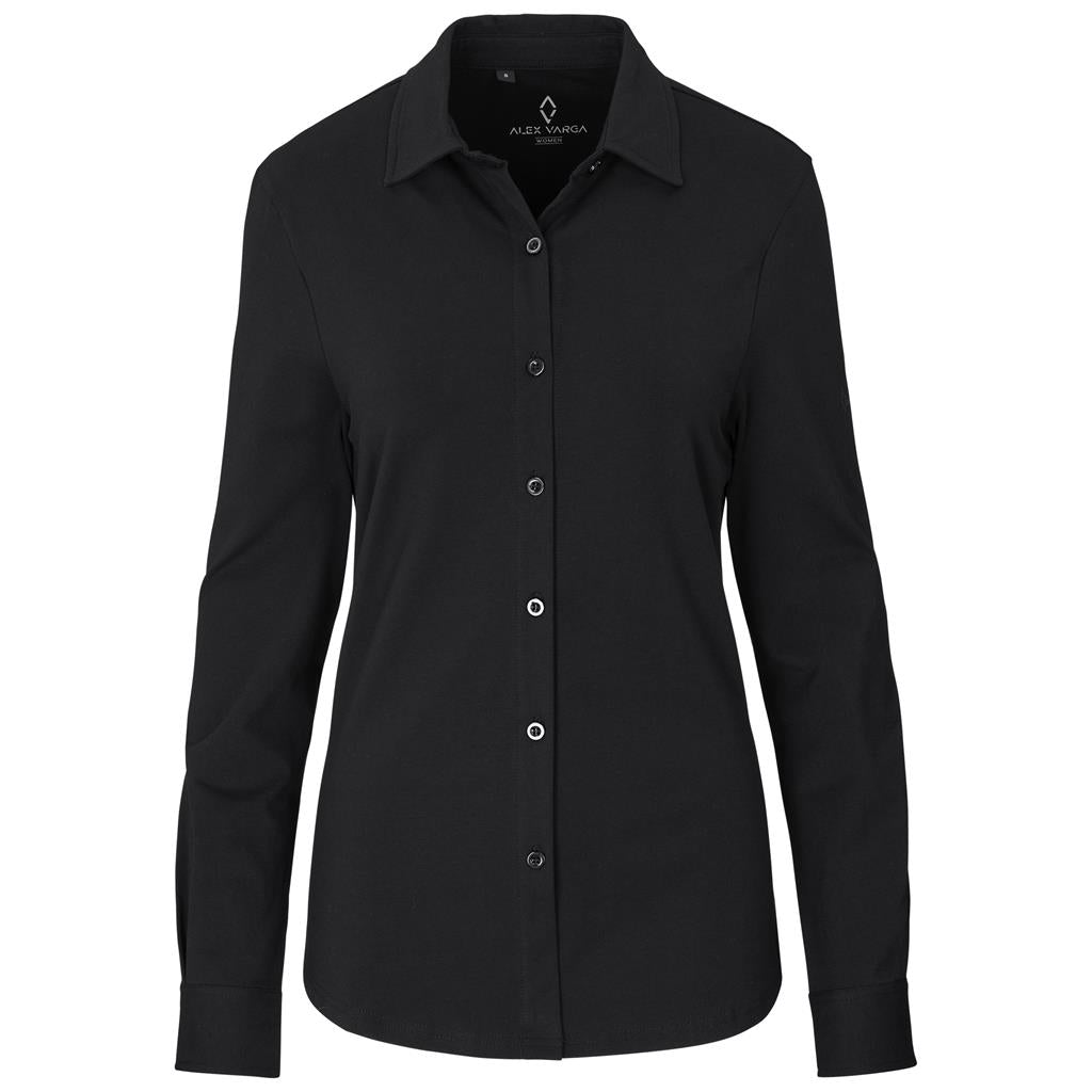 Ladies Long Sleeve  Cronus Knitted Shirt