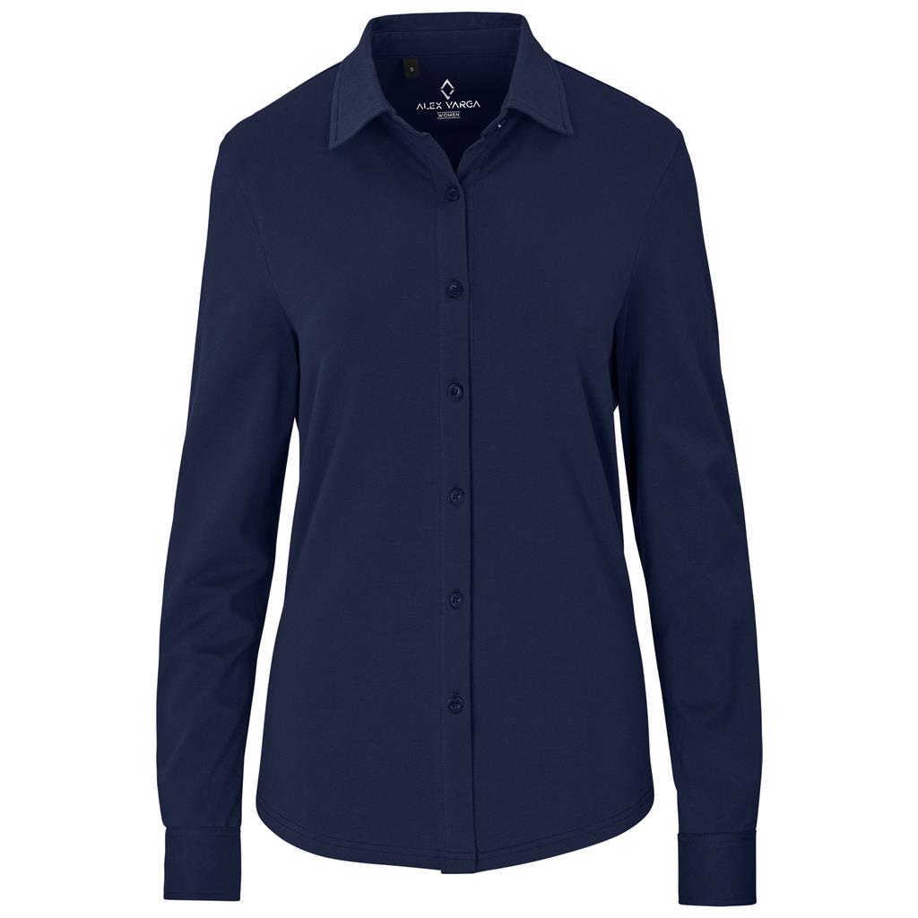 Ladies Long Sleeve  Cronus Knitted Shirt