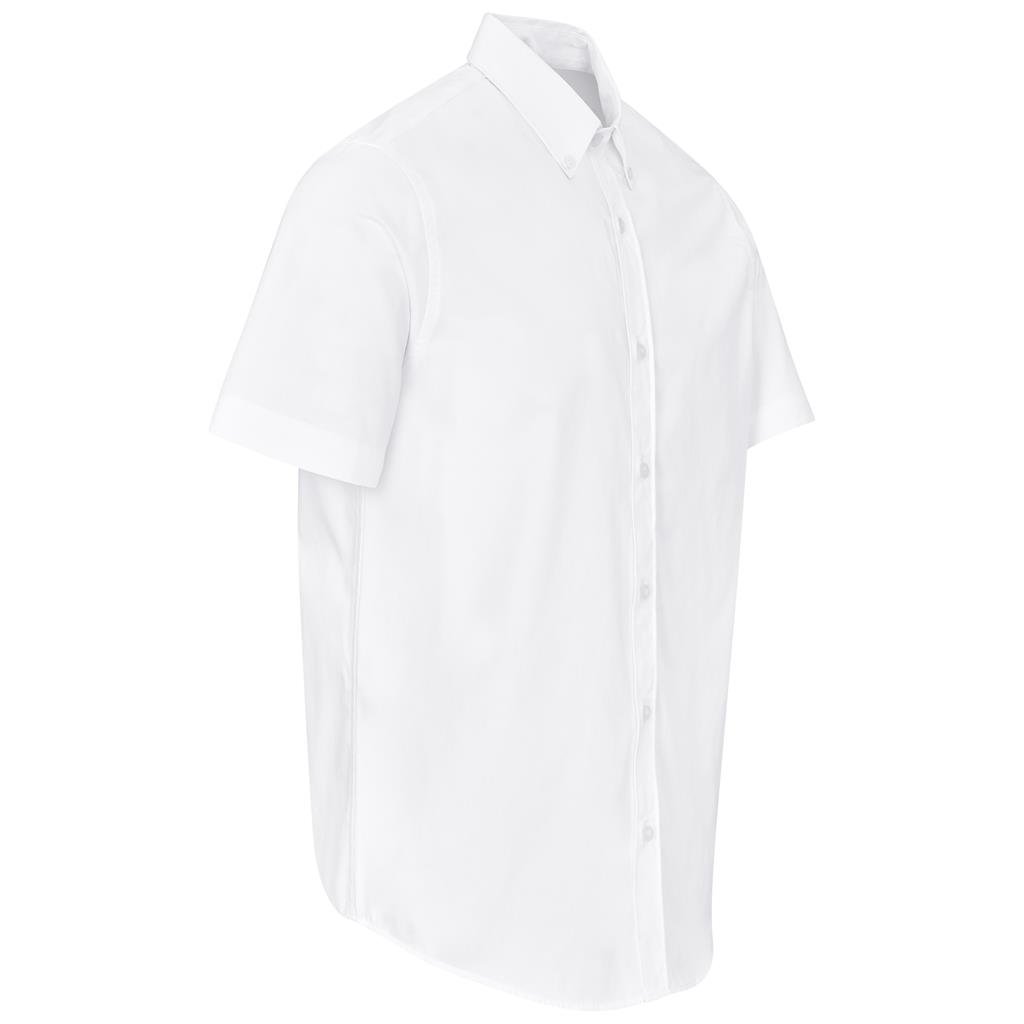 Mens Short Sleeve Cotton Twill Moderna Shirt