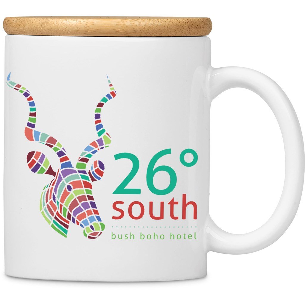 Sozo Bamboo & Ceramic Sublimation Coffee Mug - 330ml