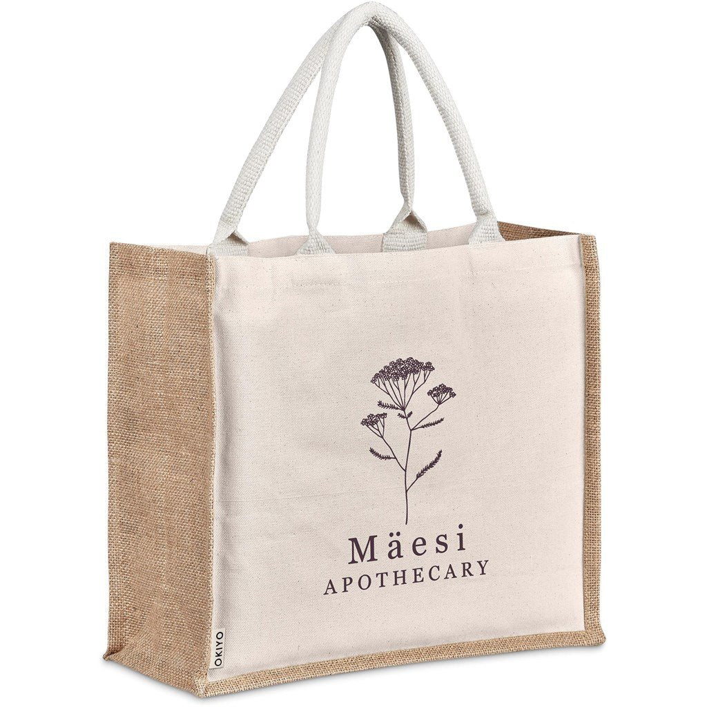 Chinsai Maxi Jute & Cotton Tote