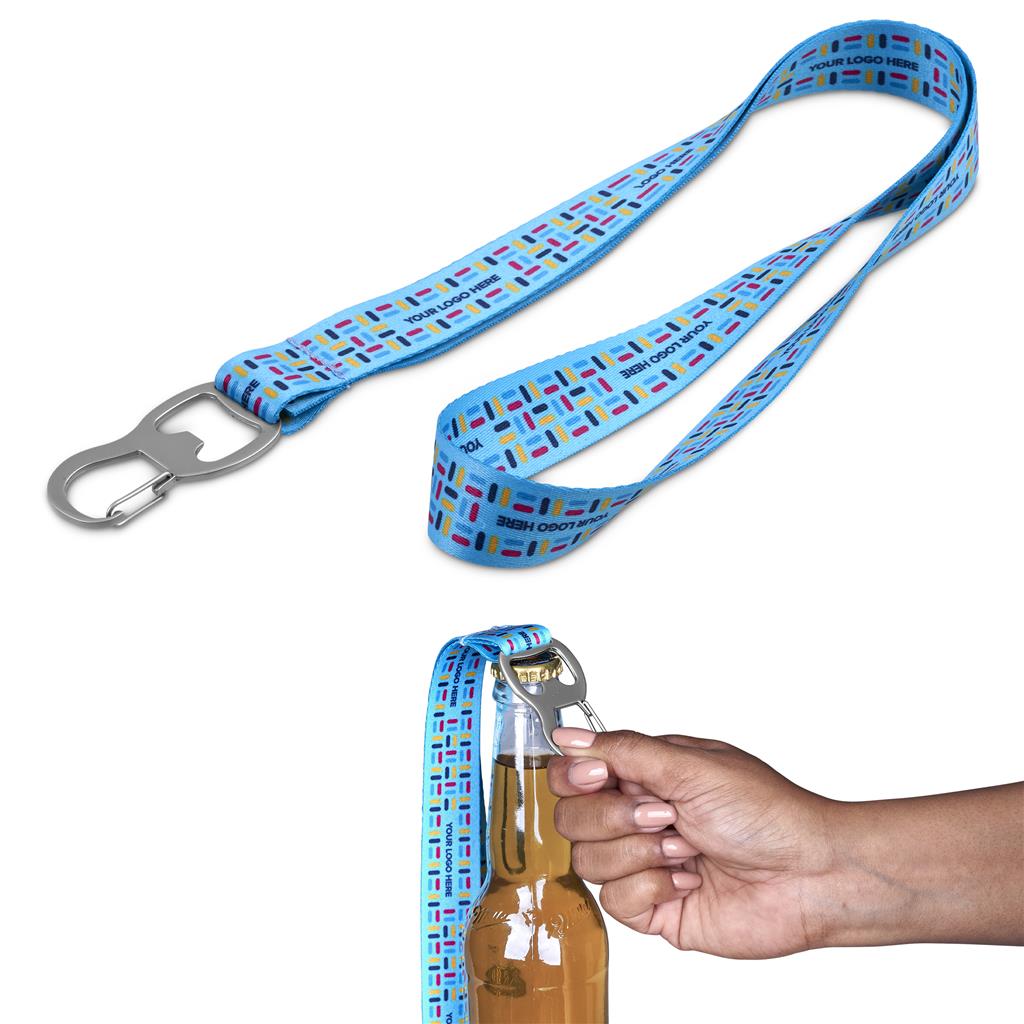 Zava Double-Sided Bottle Opener Lanyard - Sample