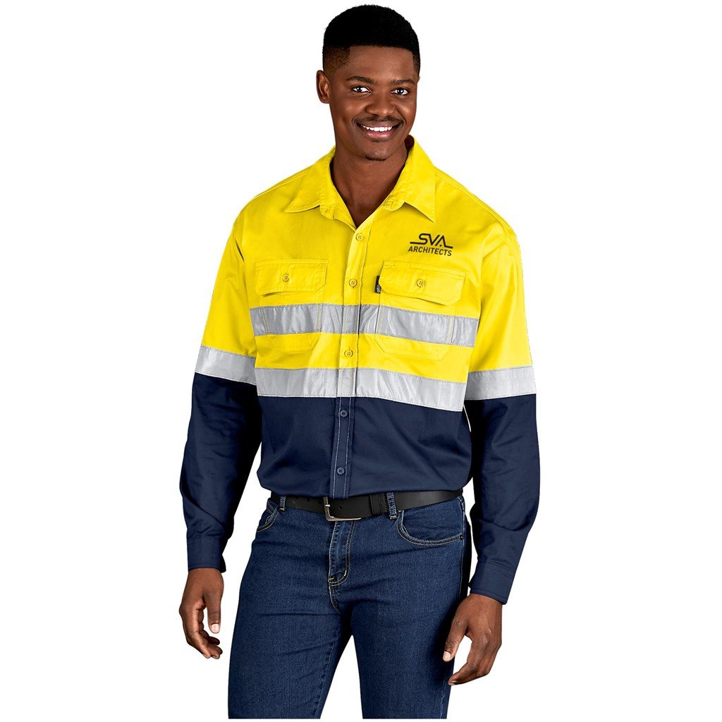 Vented Two-Tone Reflective Work Shirt