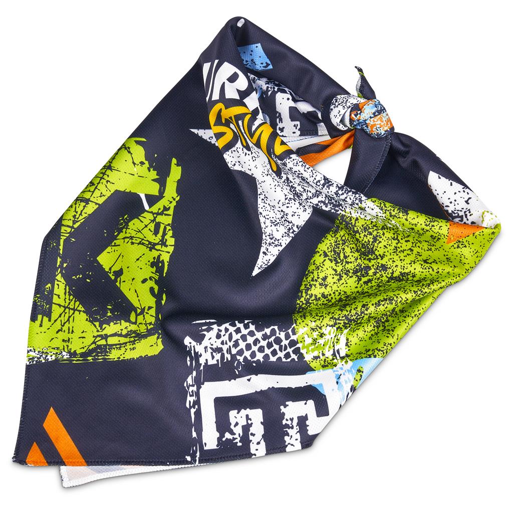 Pre-Printed Sample Custom Nurva Polyester Bandana