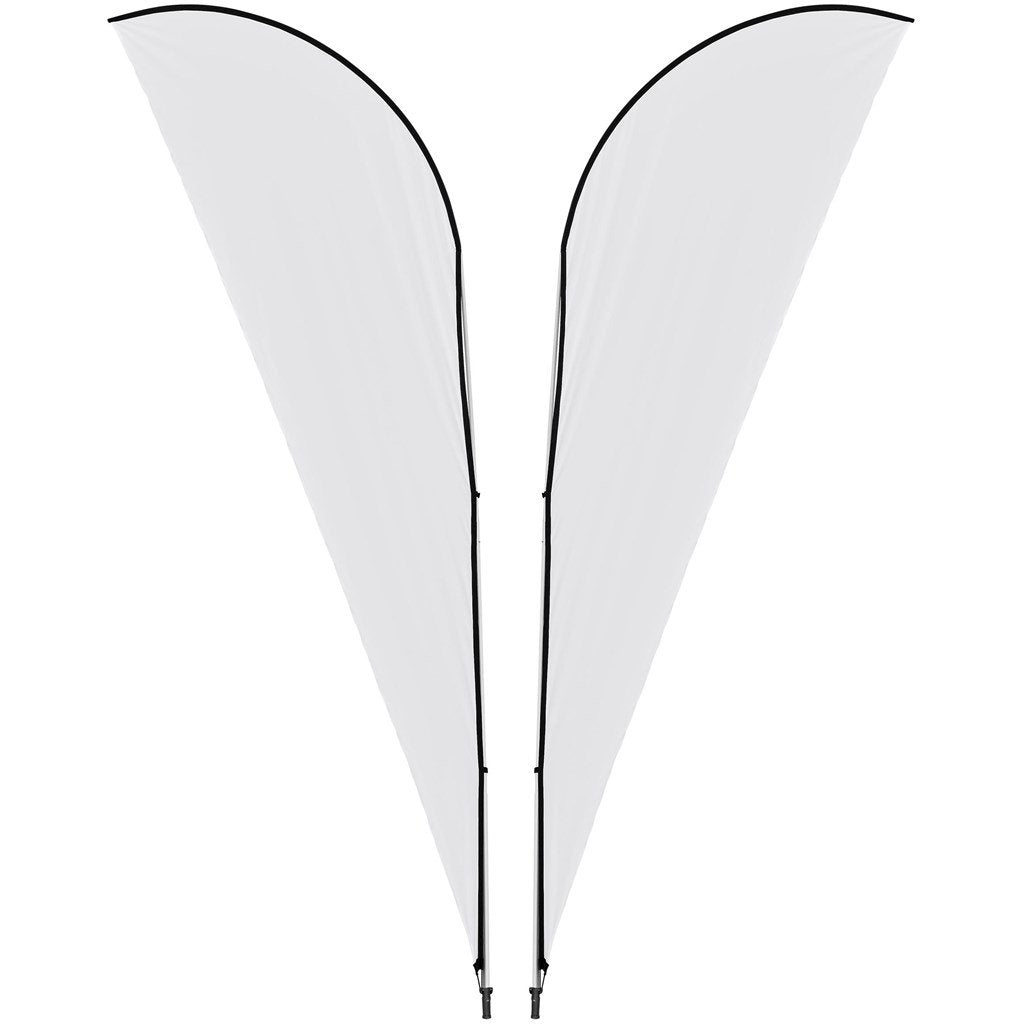 Legend 4M Sublimated Sharkfin Double-Sided Flying Banner - 1 complete unit