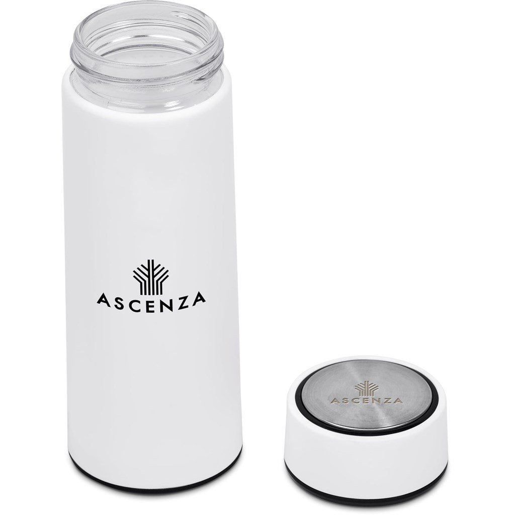 Tiesto Glass & Plastic Double-Wall Water Bottle - 400ml