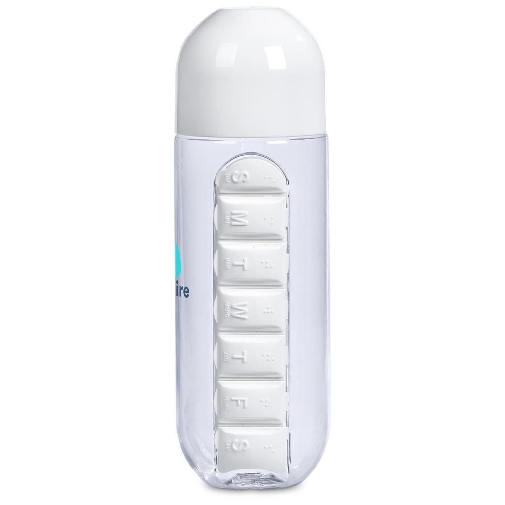 Vita-Stream Pill Box Plastic Water Bottle - 600ml