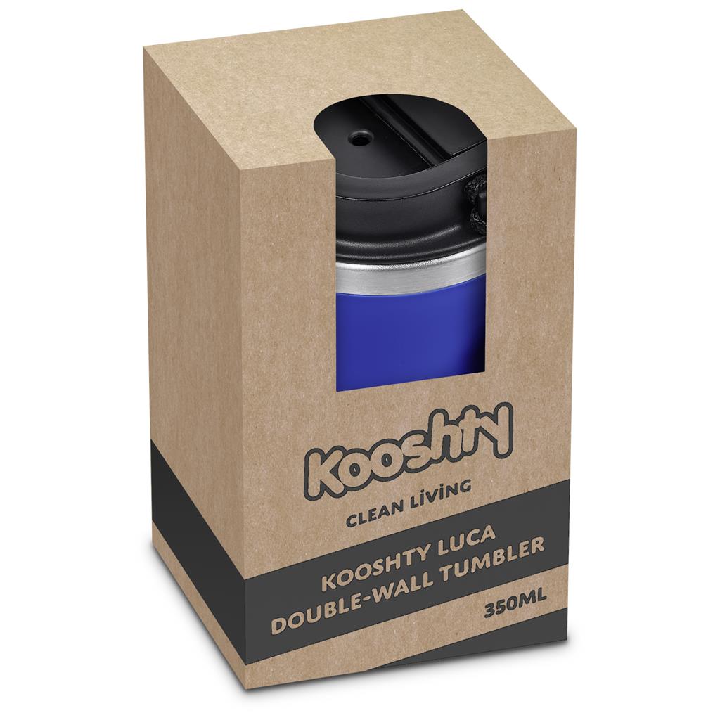 Luca Stainless Steel & Plastic Double-Wall Tumbler – 350ml