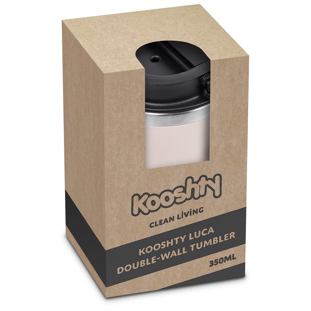 Luca Stainless Steel & Plastic Double-Wall Tumbler – 350ml