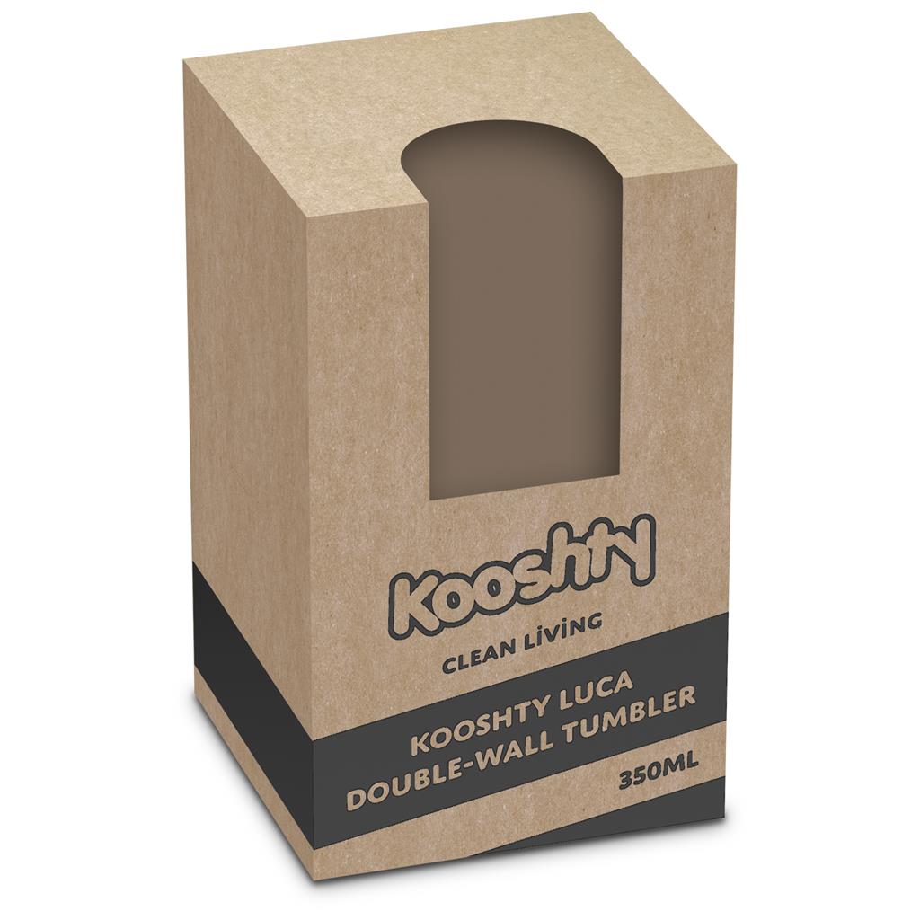 Luca Stainless Steel & Plastic Double-Wall Tumbler – 350ml