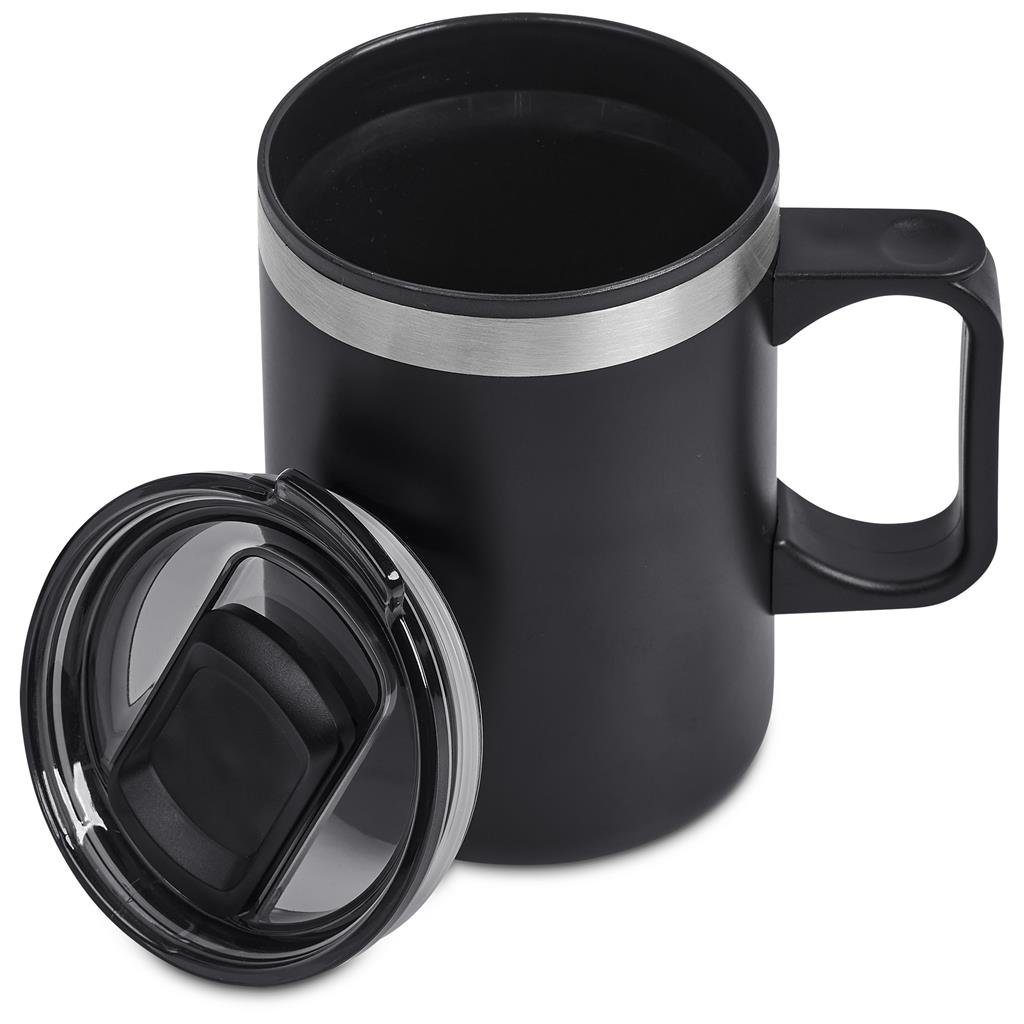 Angelo Stainless Steel & Plastic Double-Wall Mug – 360ml
