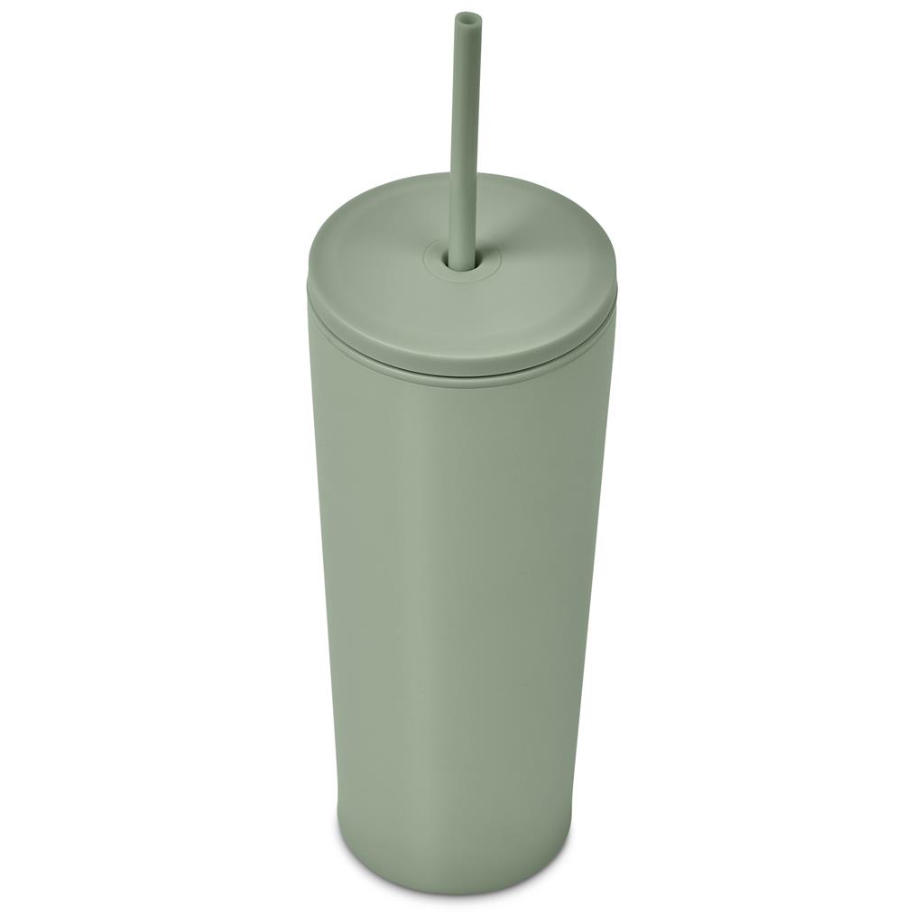 Concorde Stainless Steel & Plastic Double-Wall Tumbler & Straw - 720ml