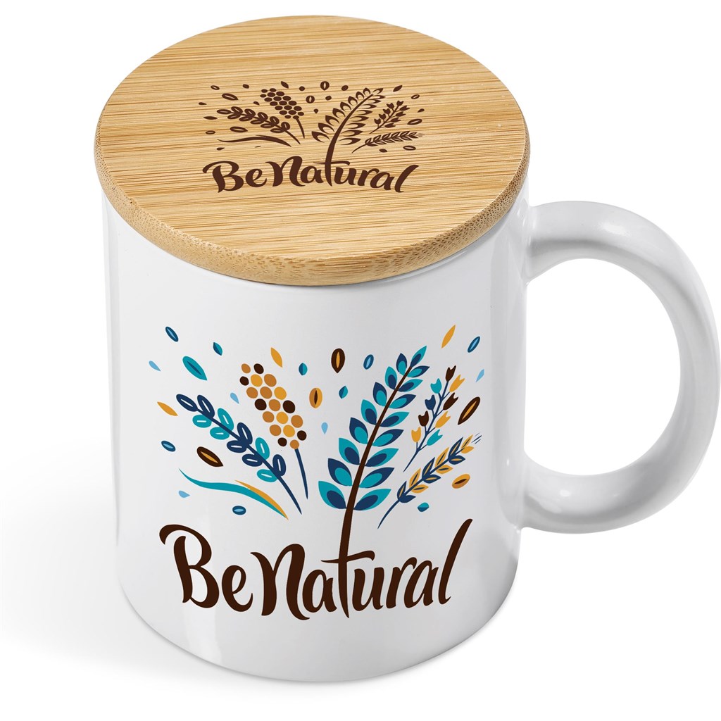 Sozo Bamboo & Ceramic Sublimation Coffee Mug - 330ml