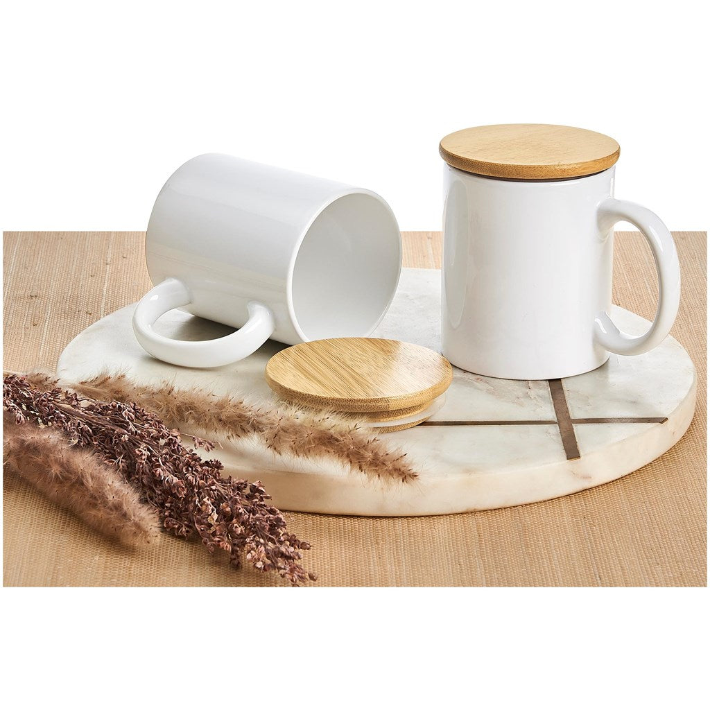 Sozo Bamboo & Ceramic Sublimation Coffee Mug - 330ml