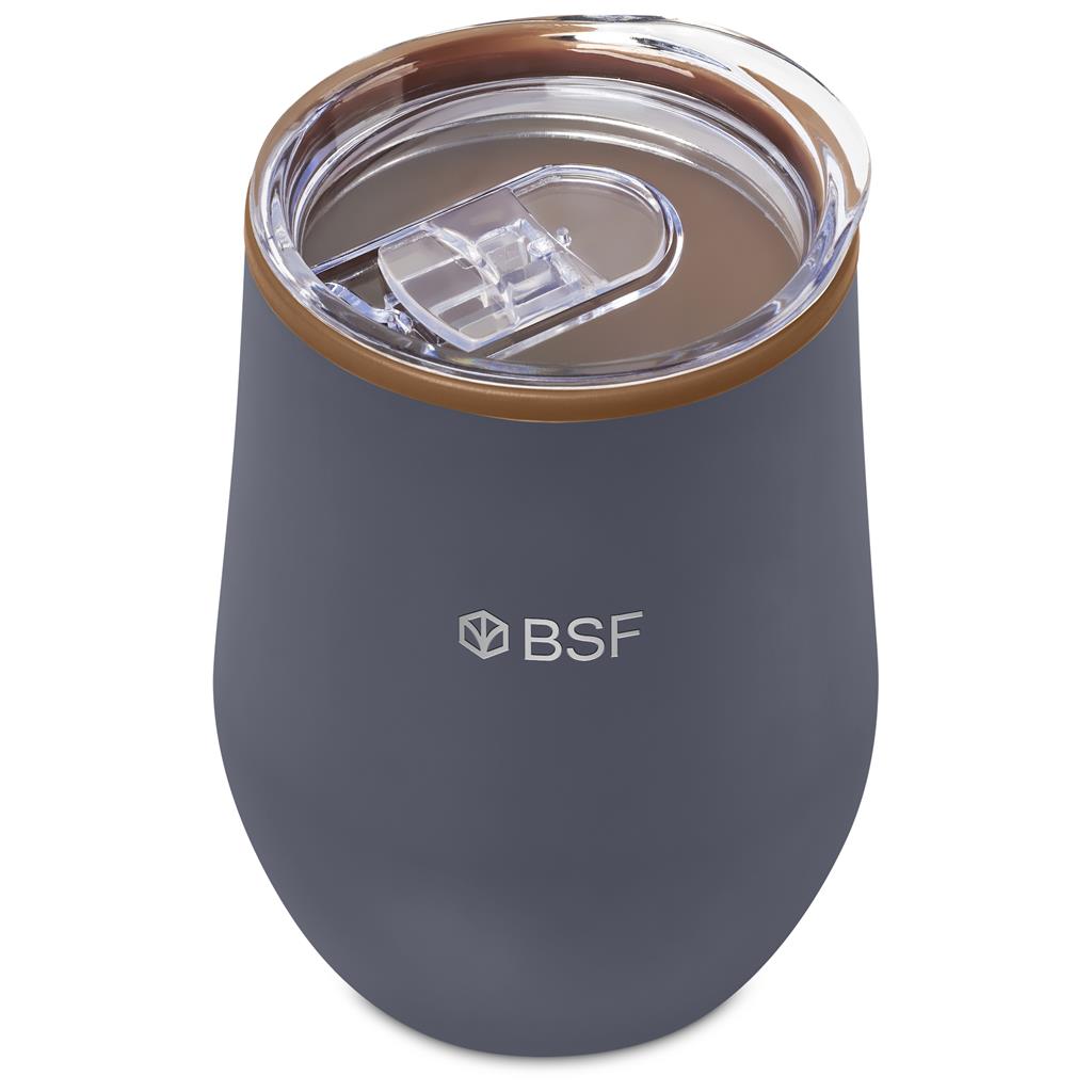 Ovolo Stainless Steel & Plastic Double-Wall Tumbler – 350ml