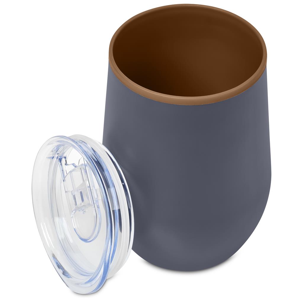 Ovolo Stainless Steel & Plastic Double-Wall Tumbler – 350ml