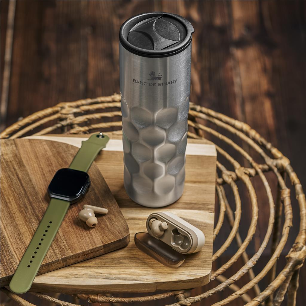 Stainless Steel and Plastic Double-Wall Tumbler - 450ml