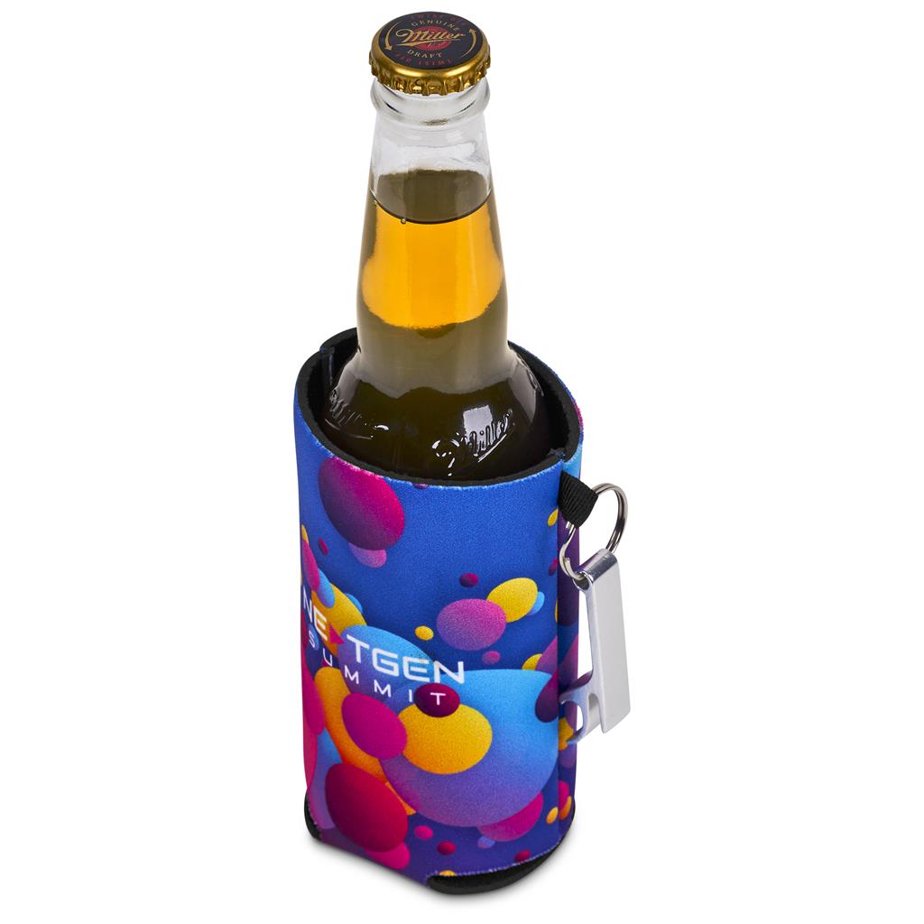 Custom Freezo Neoprene Stubby Cooler With Bottle Opener