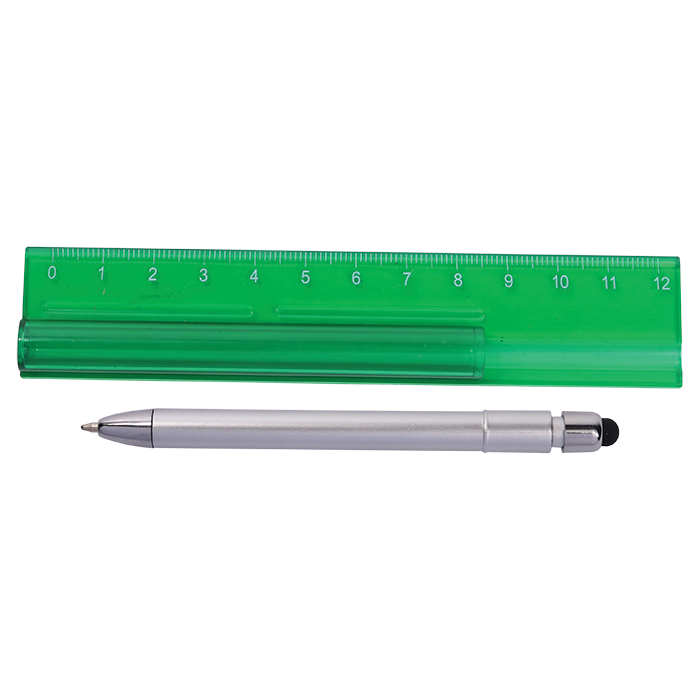 Translucent Ruler with Stylus Pen