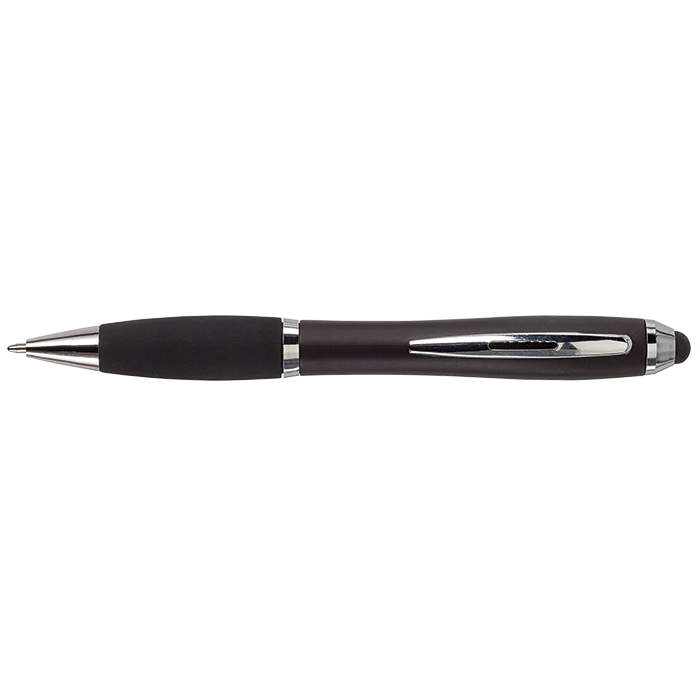 Ballpoint with Rubber Grip and Stylus