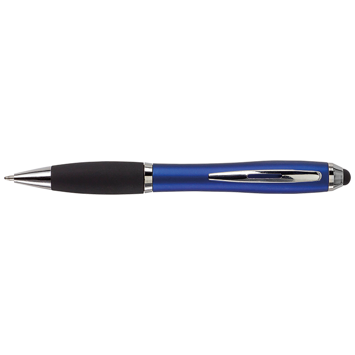 Ballpoint with Rubber Grip and Stylus