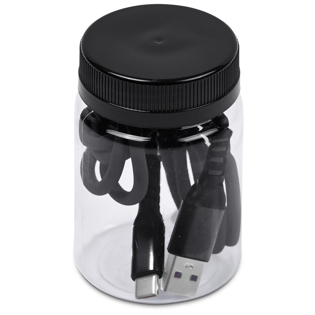 Capsit Fast Charge A2C Cable in Jar