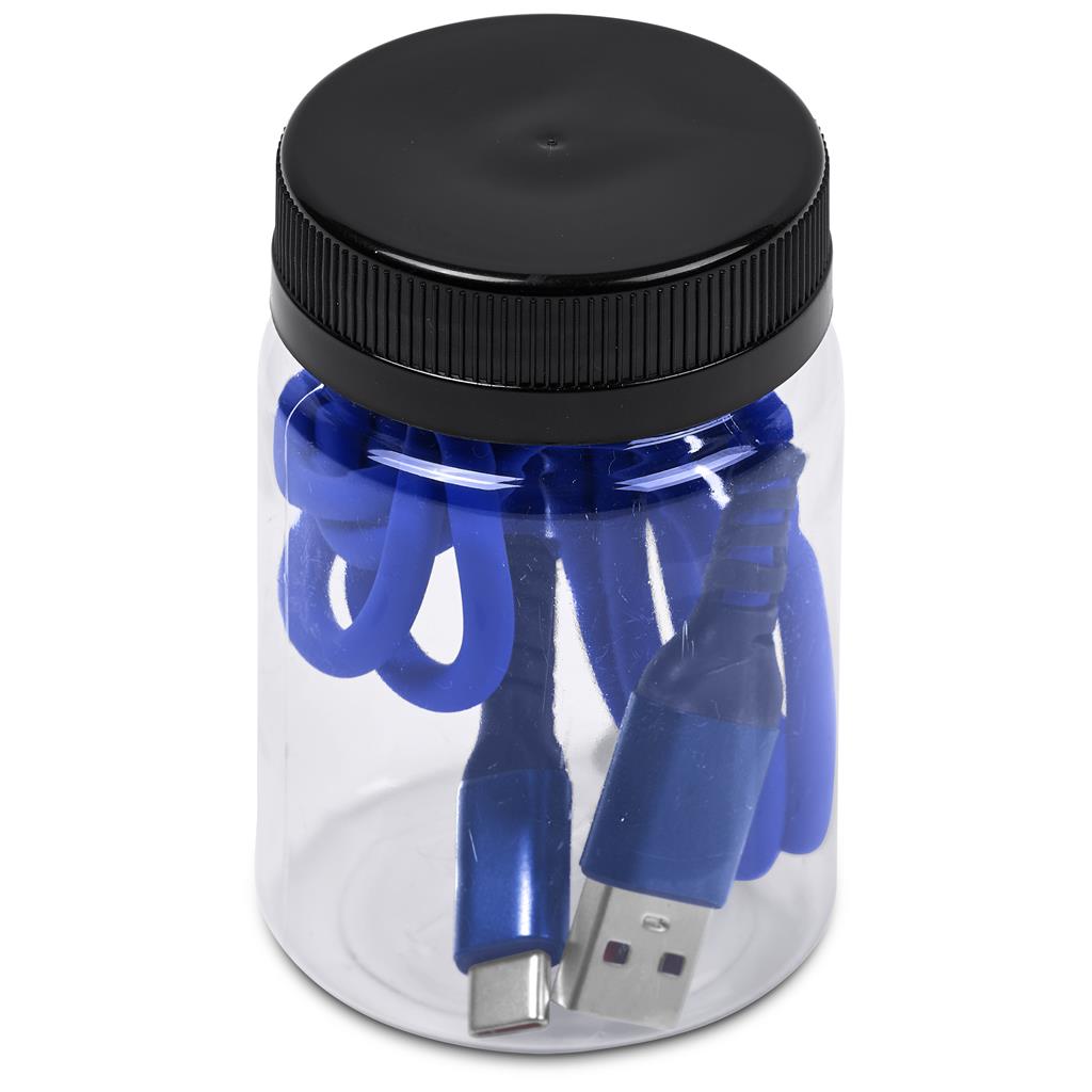 Capsit Fast Charge A2C Cable in Jar