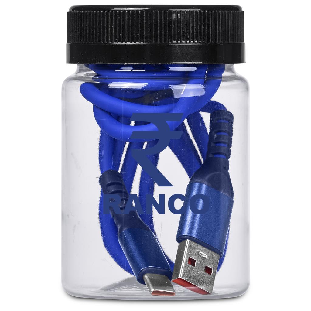 Capsit Fast Charge A2C Cable in Jar