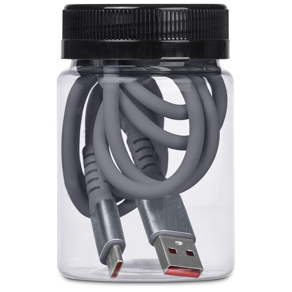 Capsit Fast Charge A2C Cable in Jar
