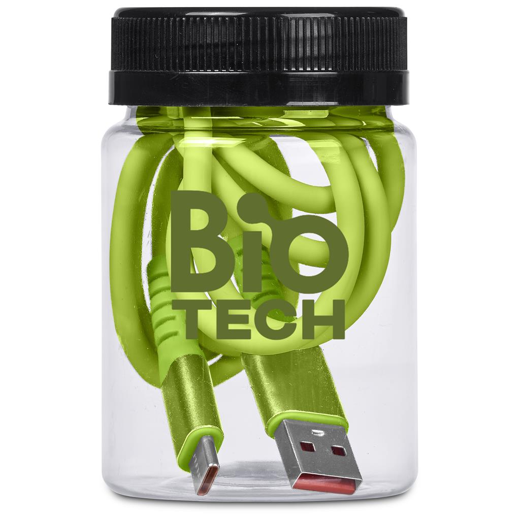 Capsit Fast Charge A2C Cable in Jar