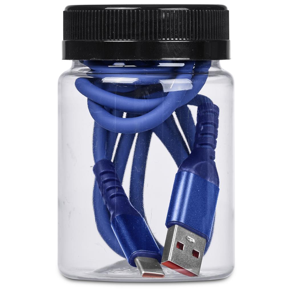 Capsit Fast Charge A2C Cable in Jar