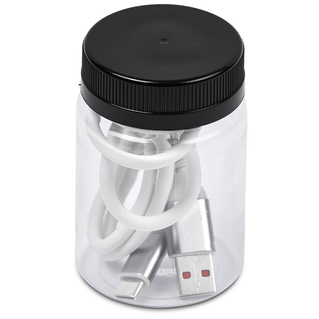 Capsit Fast Charge A2C Cable in Jar
