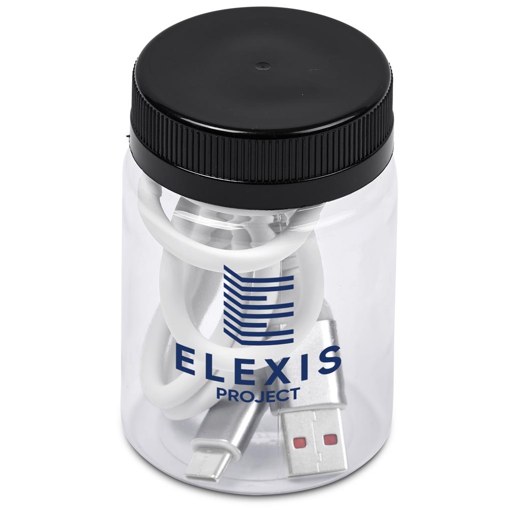 Capsit Fast Charge A2C Cable in Jar