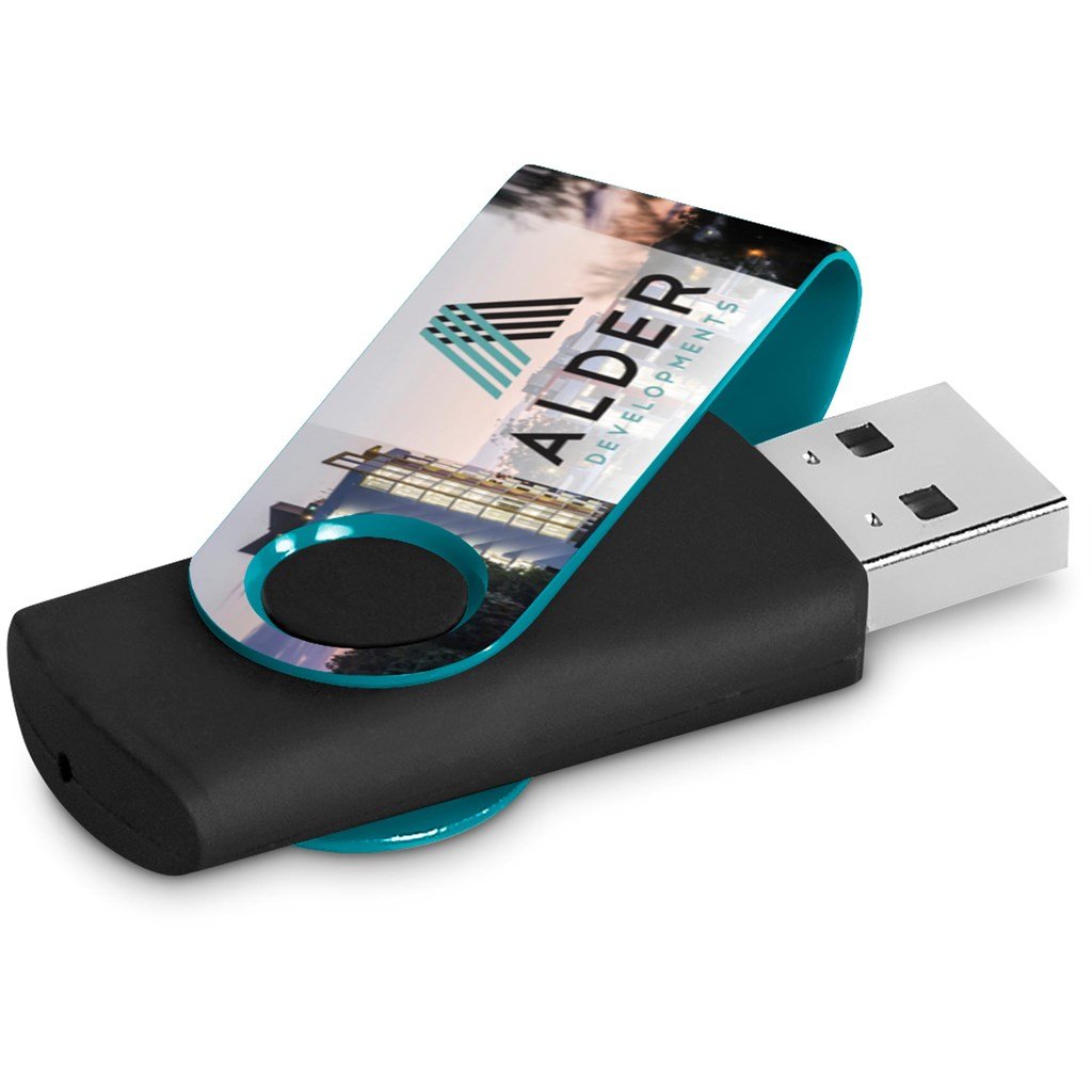 Axis Gyro Black Flash Drive - 8GB