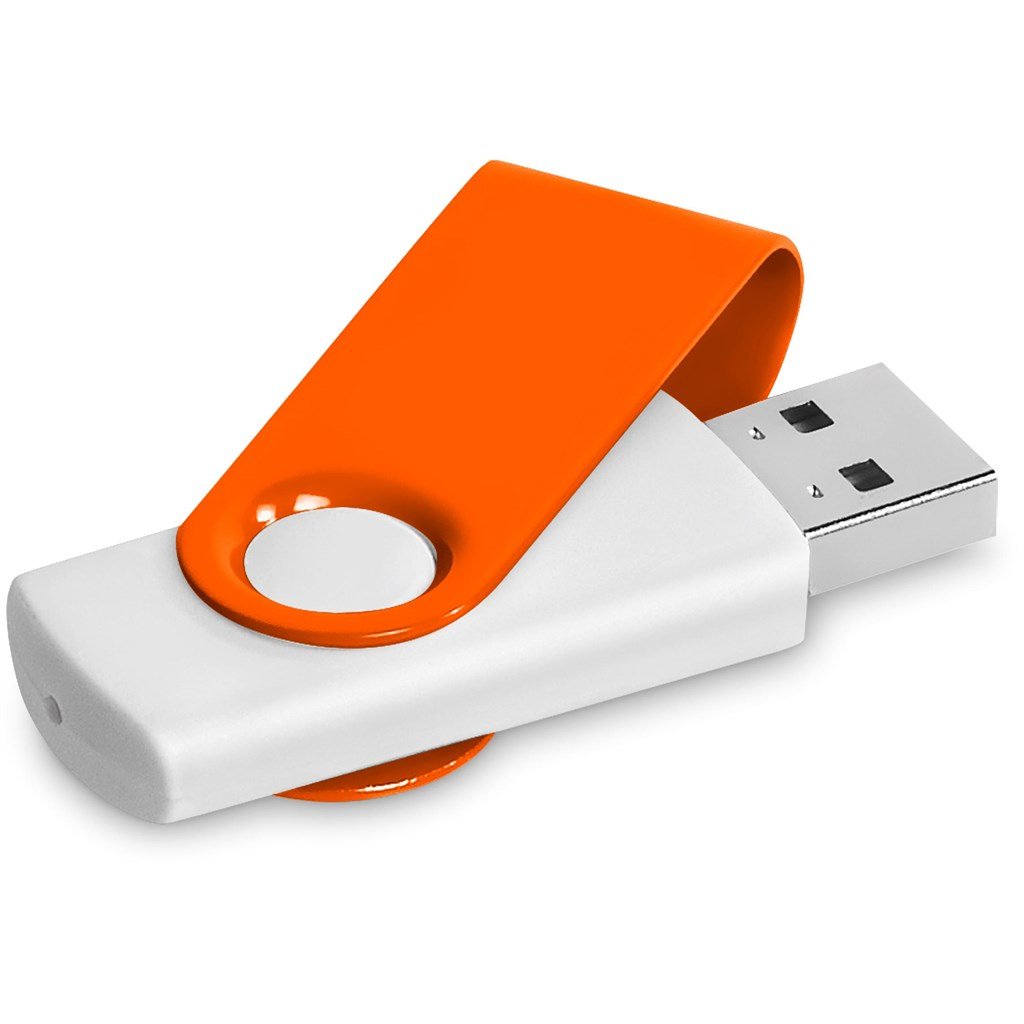 Axis Gyro White Flash Drive - 8GB