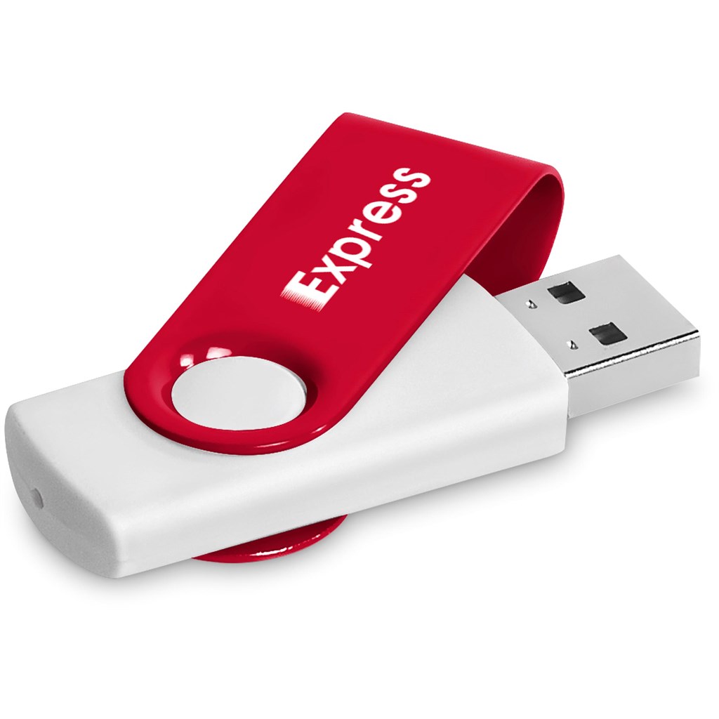 Axis Gyro White Flash Drive - 8GB